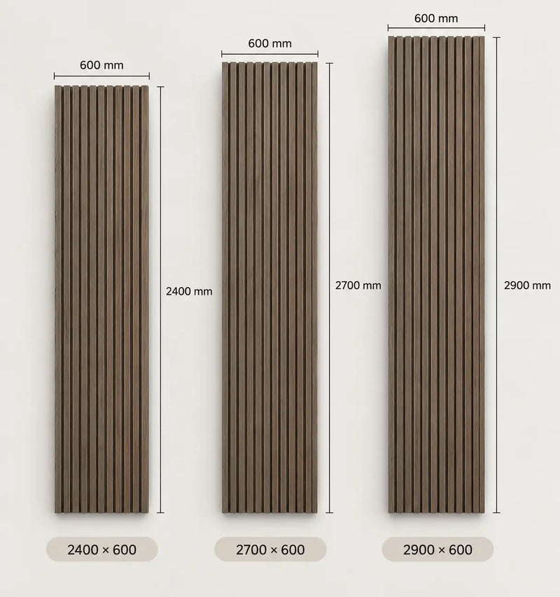 Slat Acoustic Panel — Smoked Oak