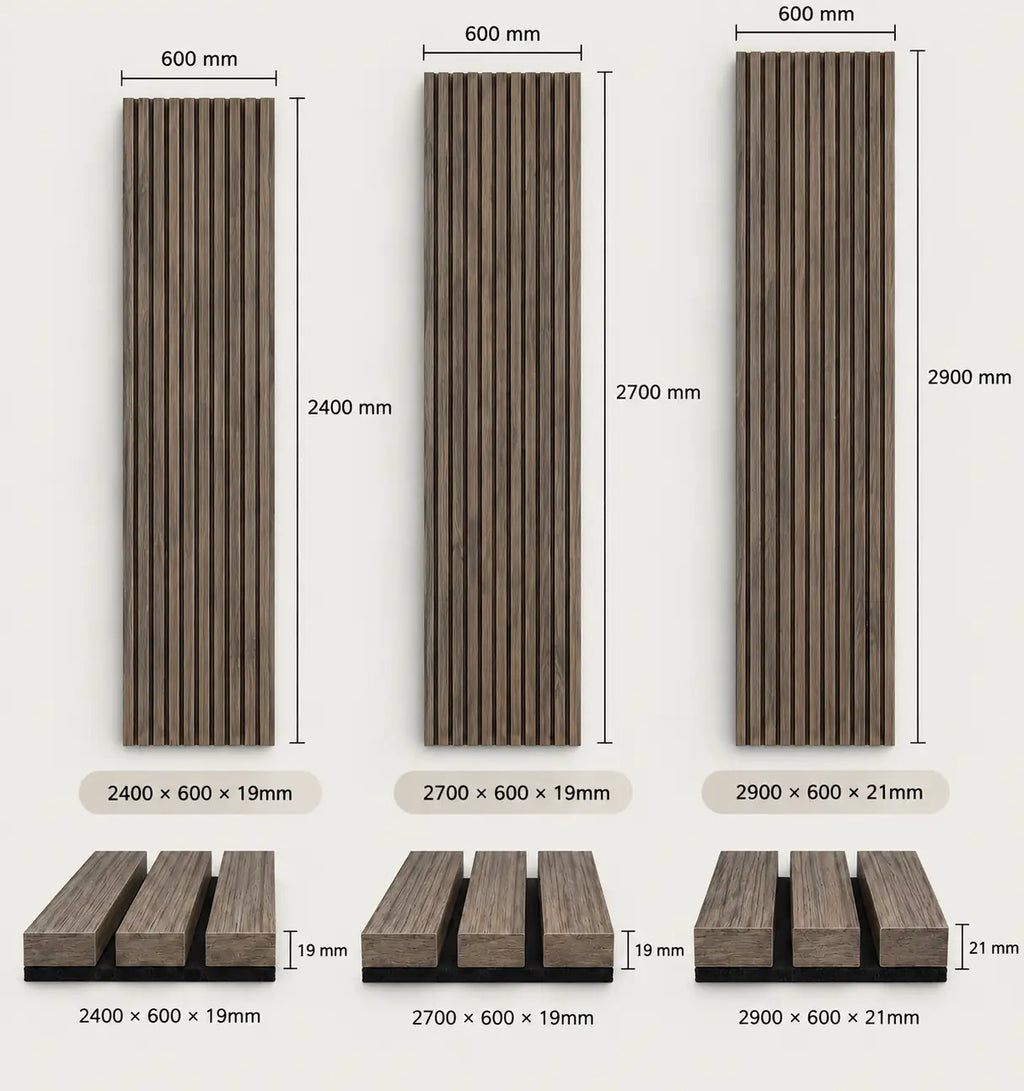 Slat Acoustic Panel — Smoked Oak