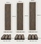 Slat Acoustic Panel — Smoked Oak