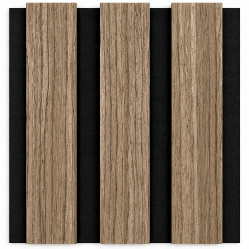 Slat Acoustic Panel — Walnut Dark