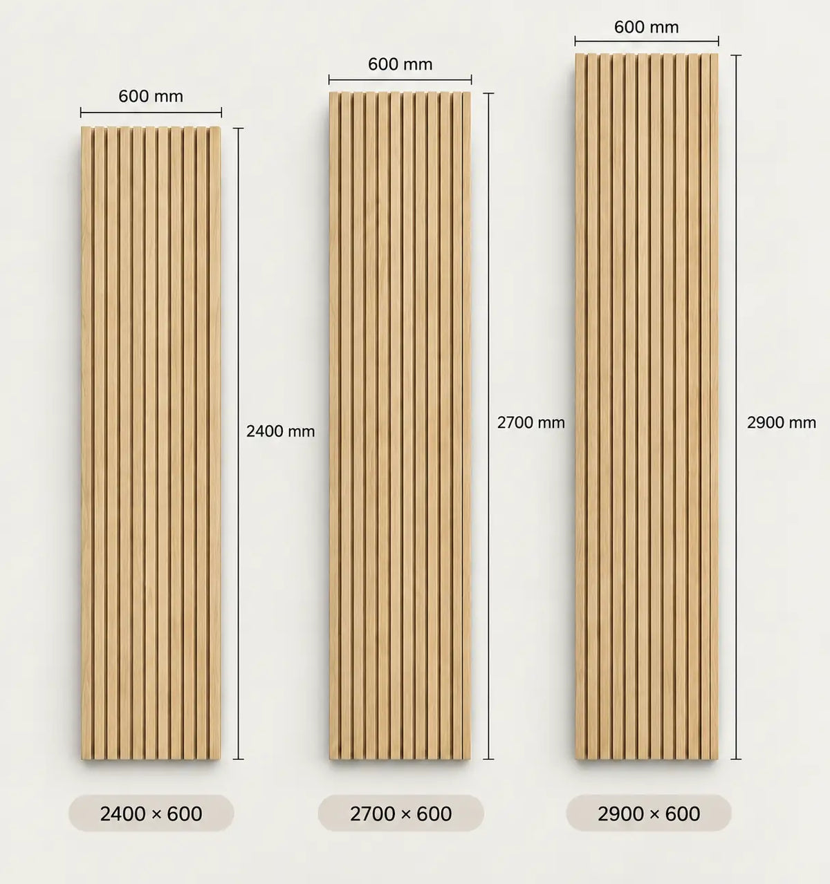Slat Acoustic Panel — White Oak