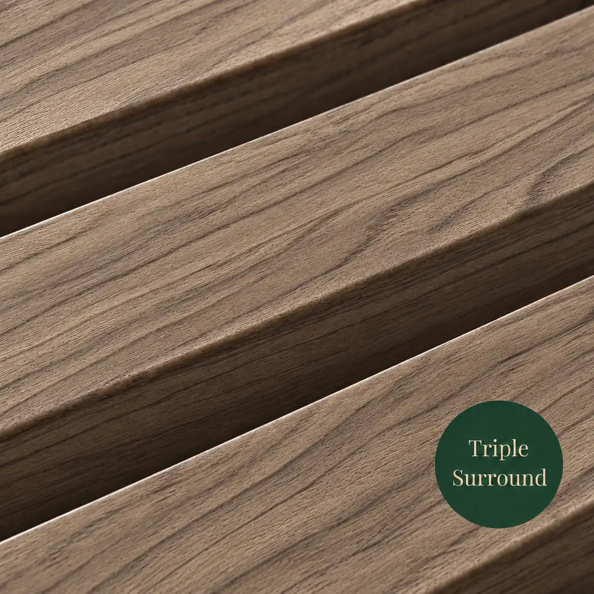 Slat Acoustic Panel — Walnut Dark