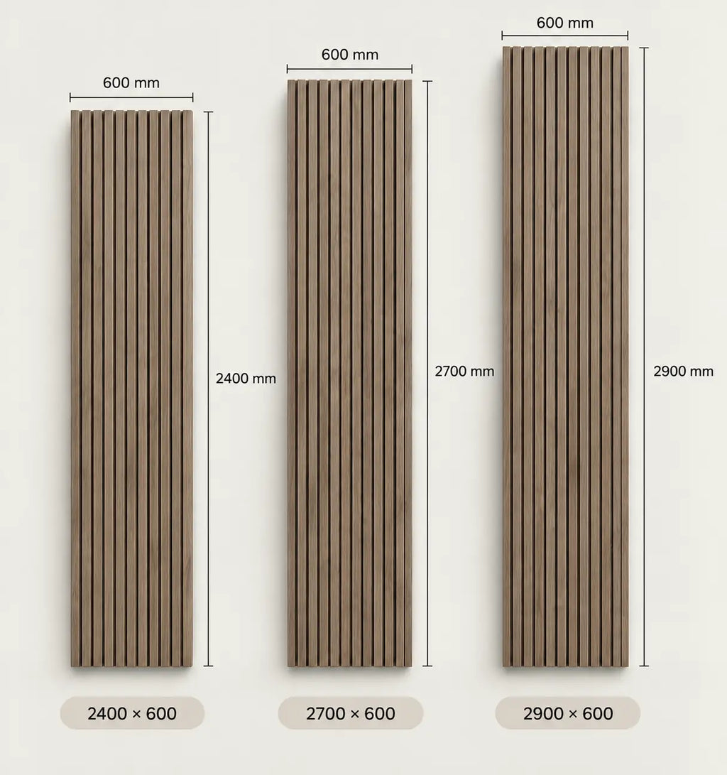 Slat Acoustic Panel — Walnut Dark