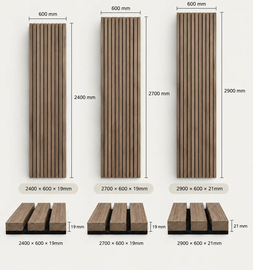 Slat Acoustic Panel — Walnut Dark