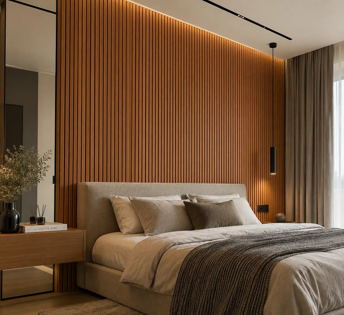 Slat Acoustic Panel — Teak