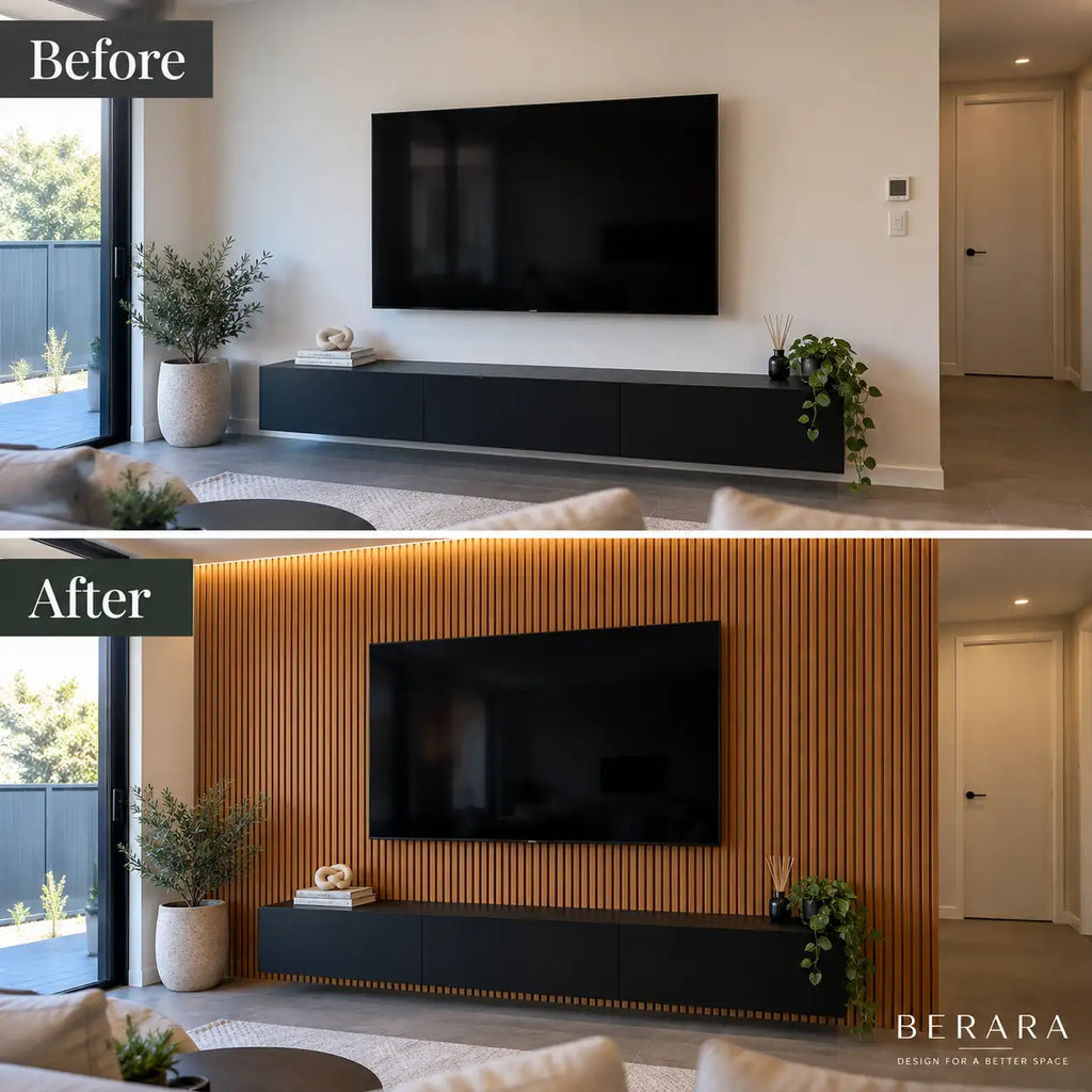 Slat Acoustic Panel — Teak
