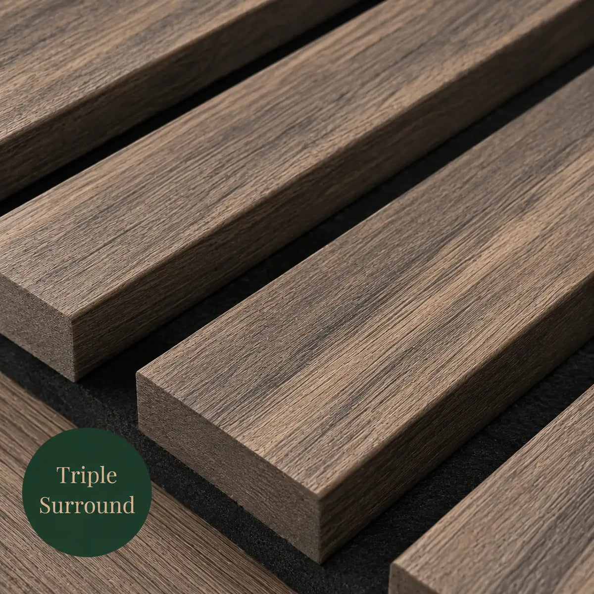 Slat Acoustic Panel — Smoked Oak