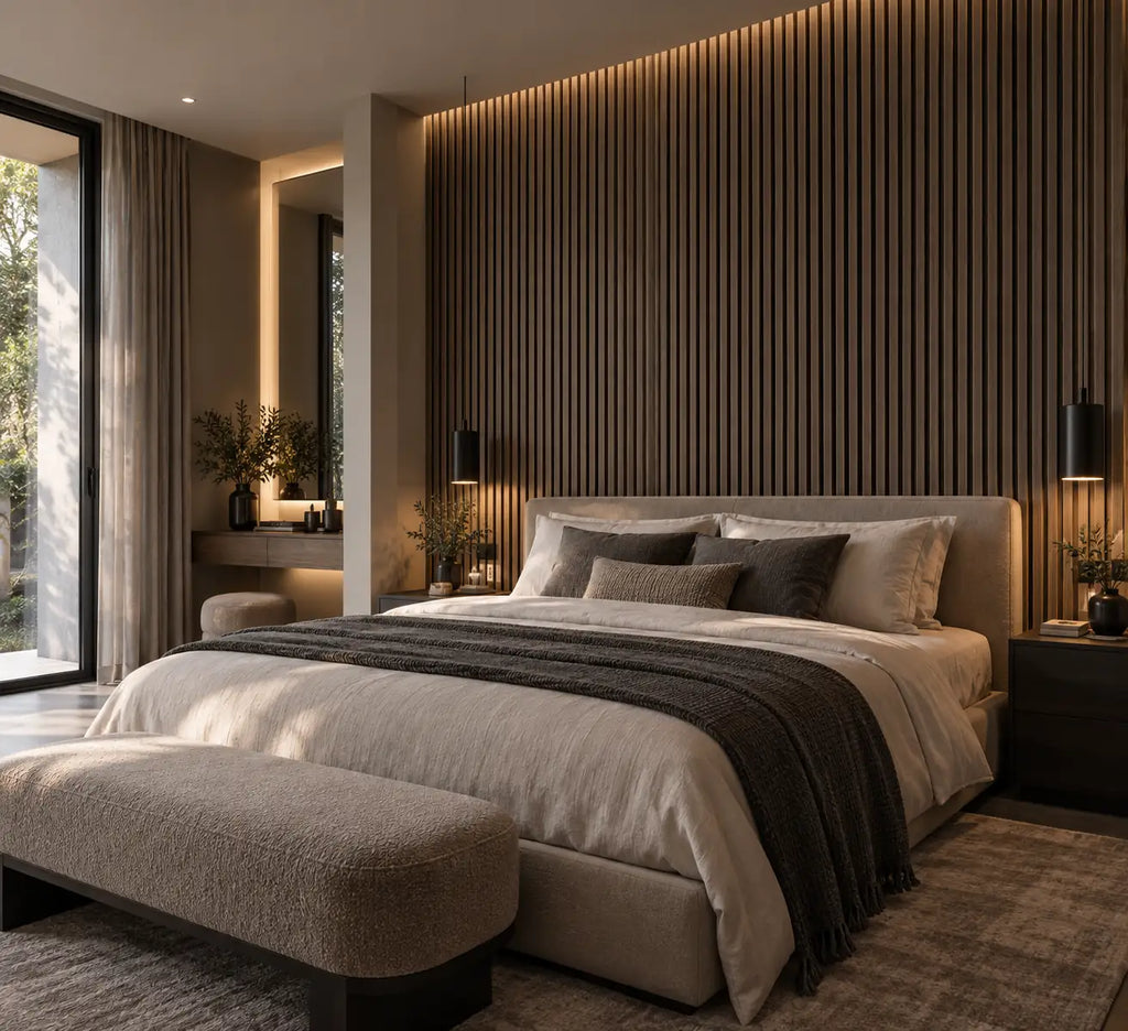 Slat Acoustic Panel — Smoked Oak
