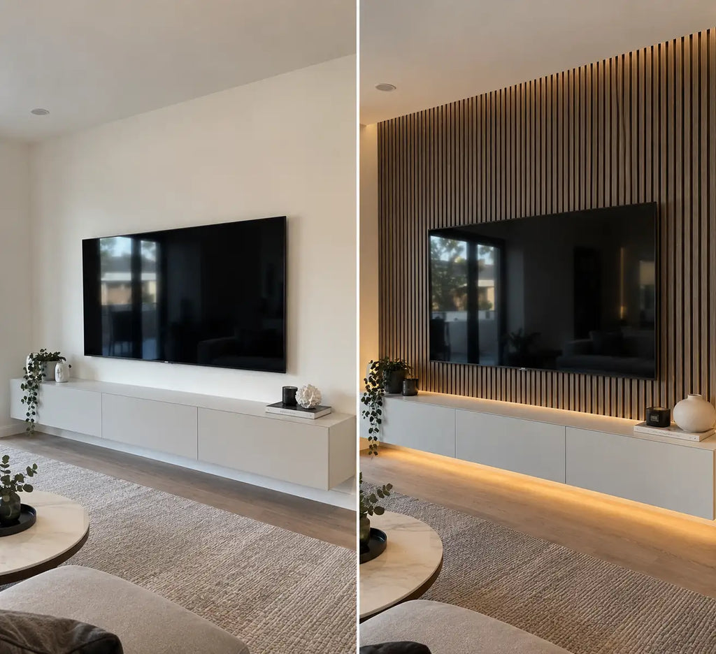 Slat Acoustic Panel — Smoked Oak