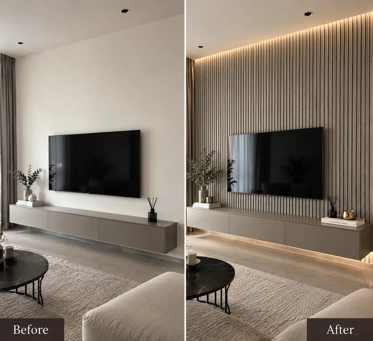 Slat Acoustic Panel — Silver Oak