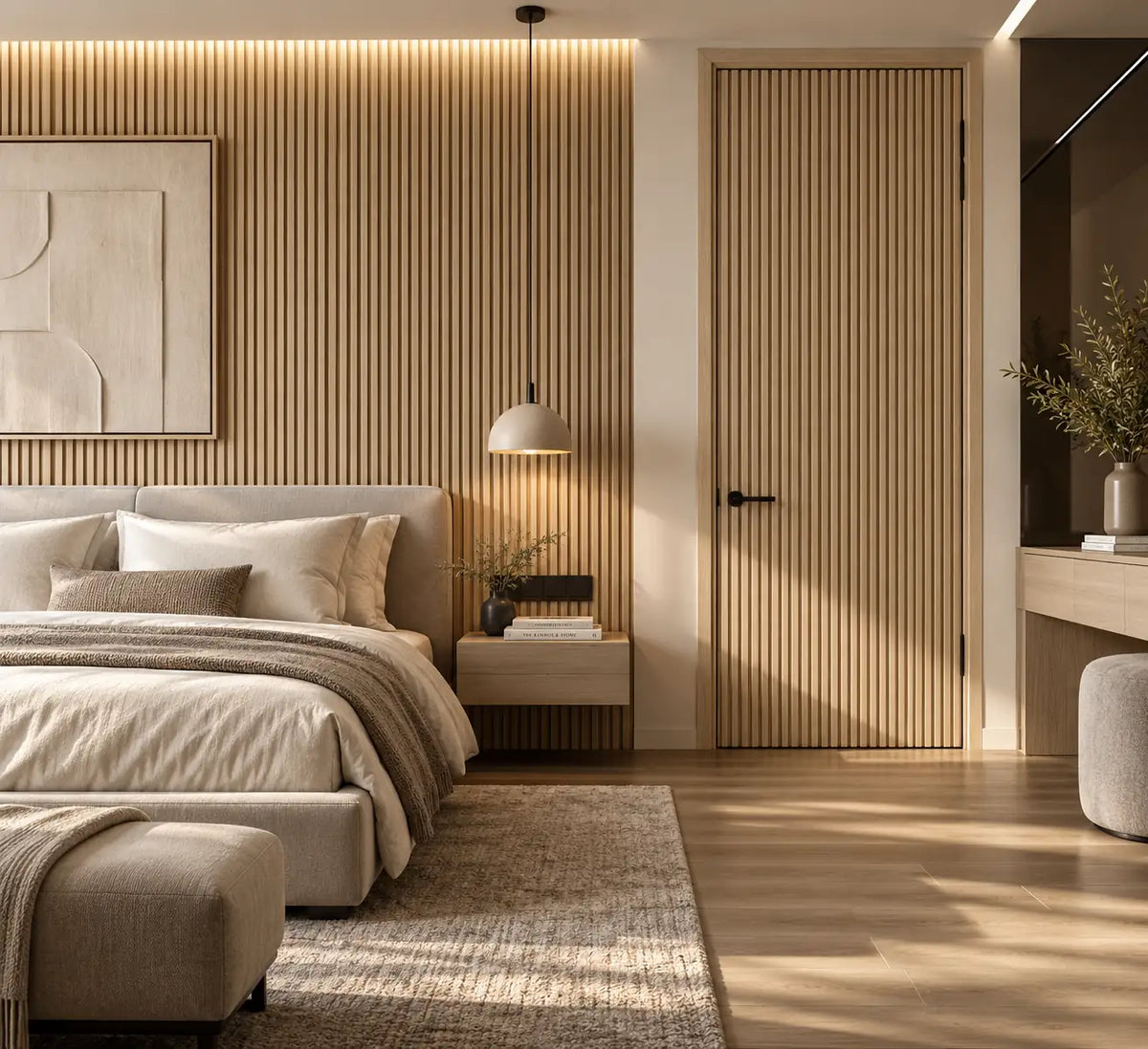 Slat Acoustic Panel — White Oak