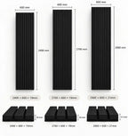Slat Acoustic Panel — Black Oak