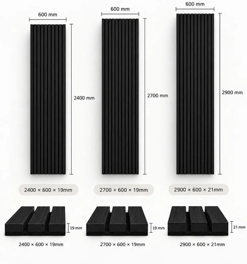 Slat Acoustic Panel — Black Oak