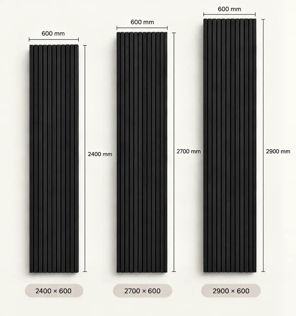 Slat Acoustic Panel — Black Oak