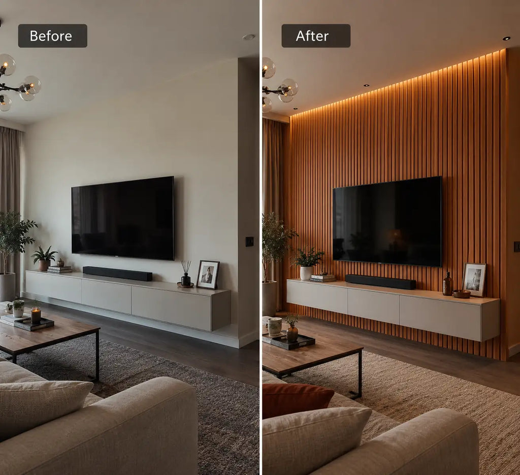 Slat Acoustic Panel — Walnut