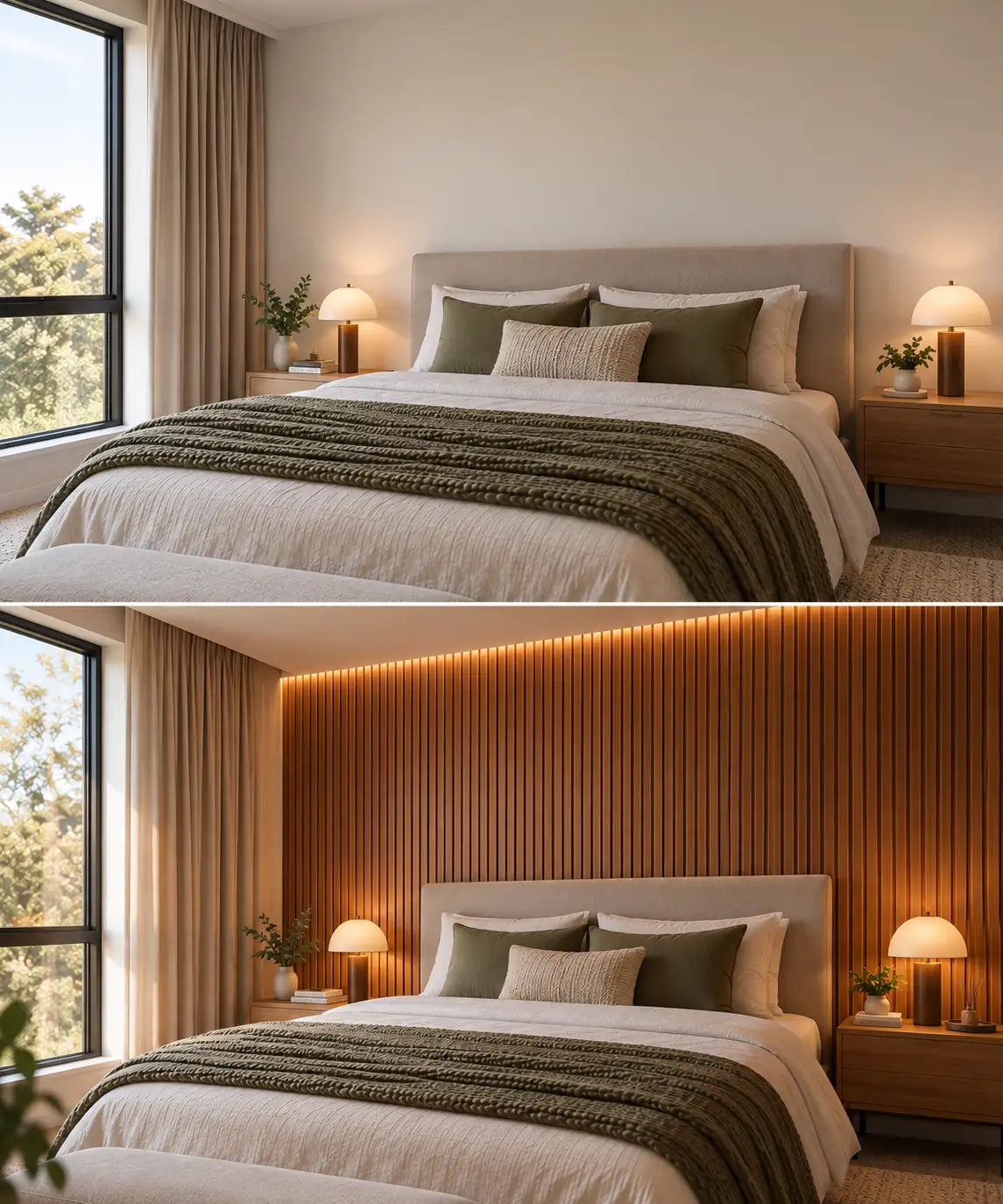 Slat Acoustic Panel — Walnut