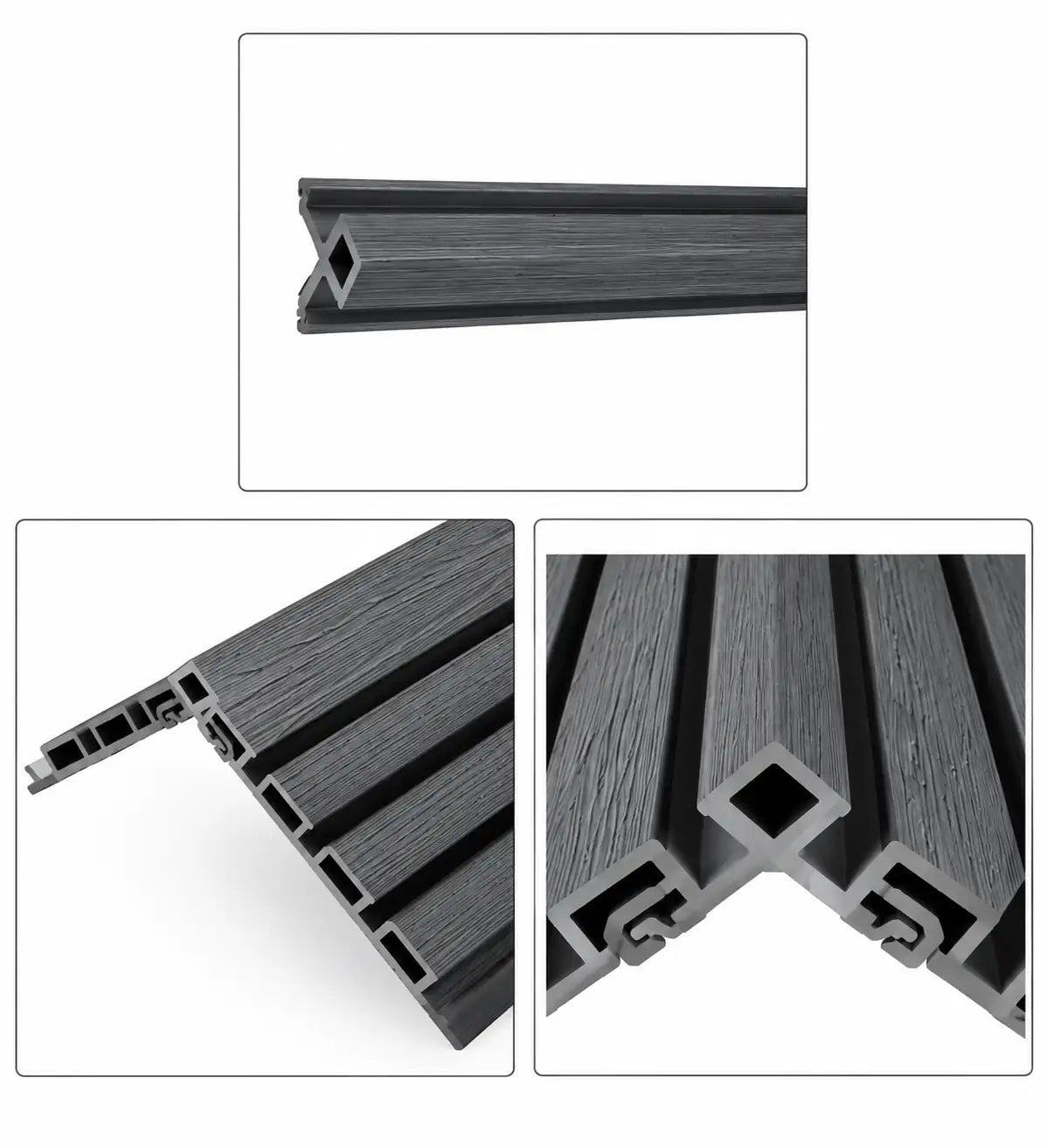 WPC Corner Banding — Charcoal