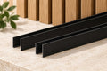 Berara acoustic panel end trim in black