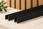 Berara acoustic panel end trim in black