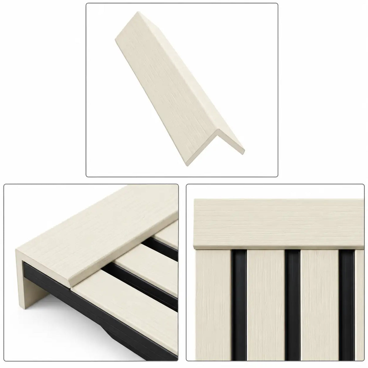 WPC L Corner Shape — Cream