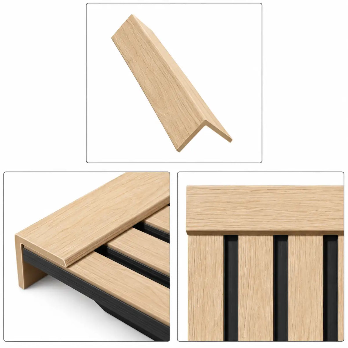 WPC L Corner Shape — Oak