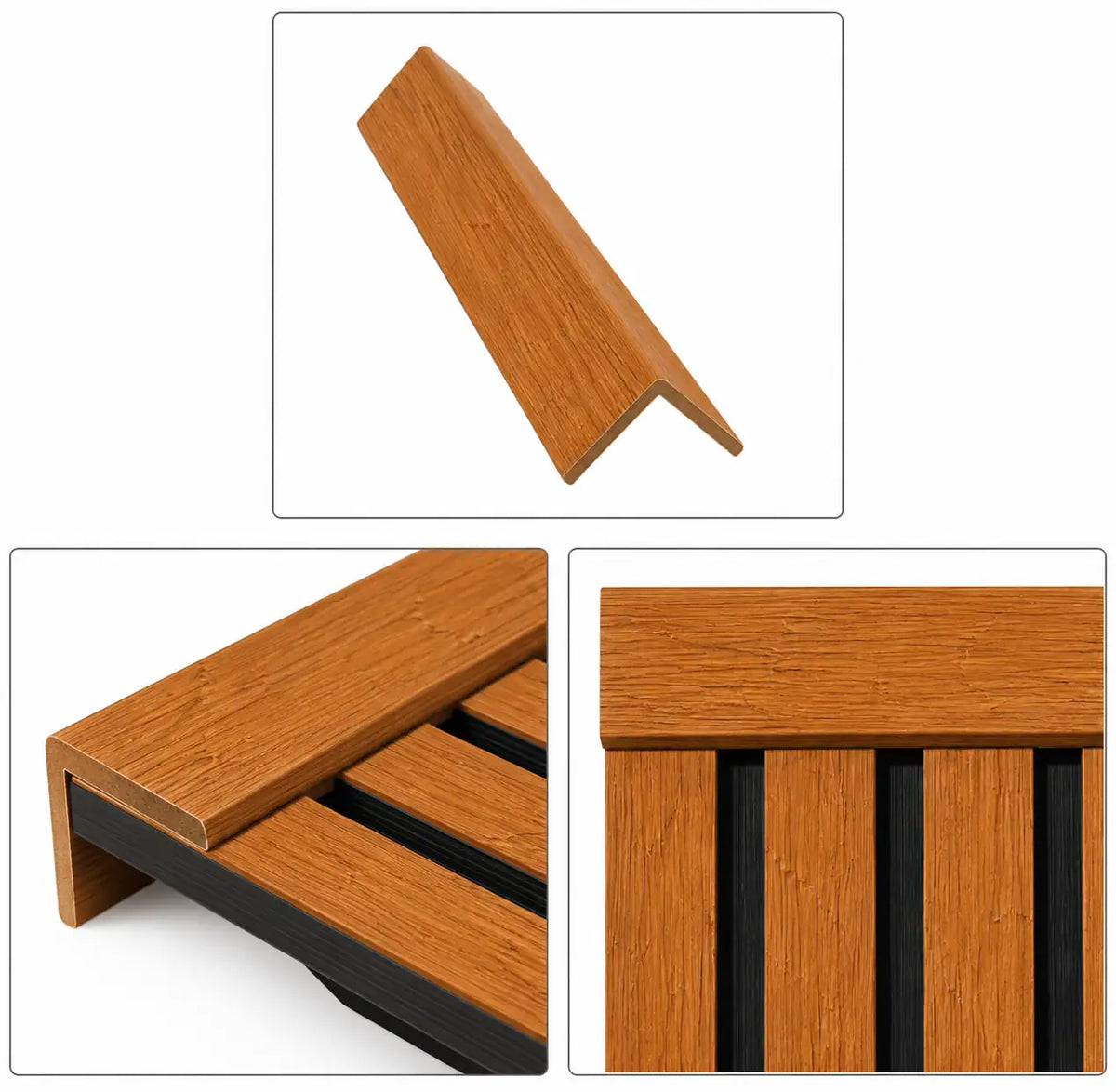 WPC L Corner Shape — Teak