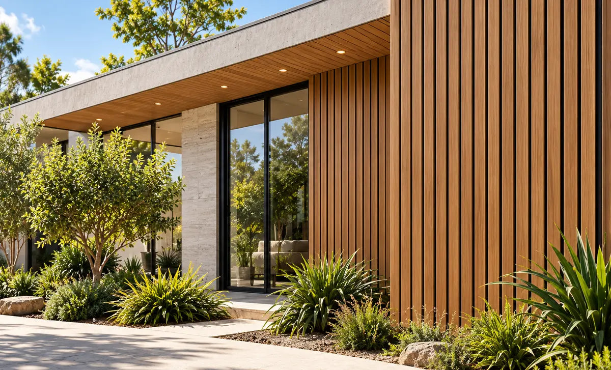 Outdoor WPC Panel — Natural Oak material and finish detail