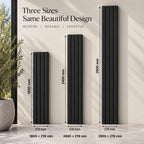 Black WPC panel dimensions — 219 mm wide, 26 mm deep
