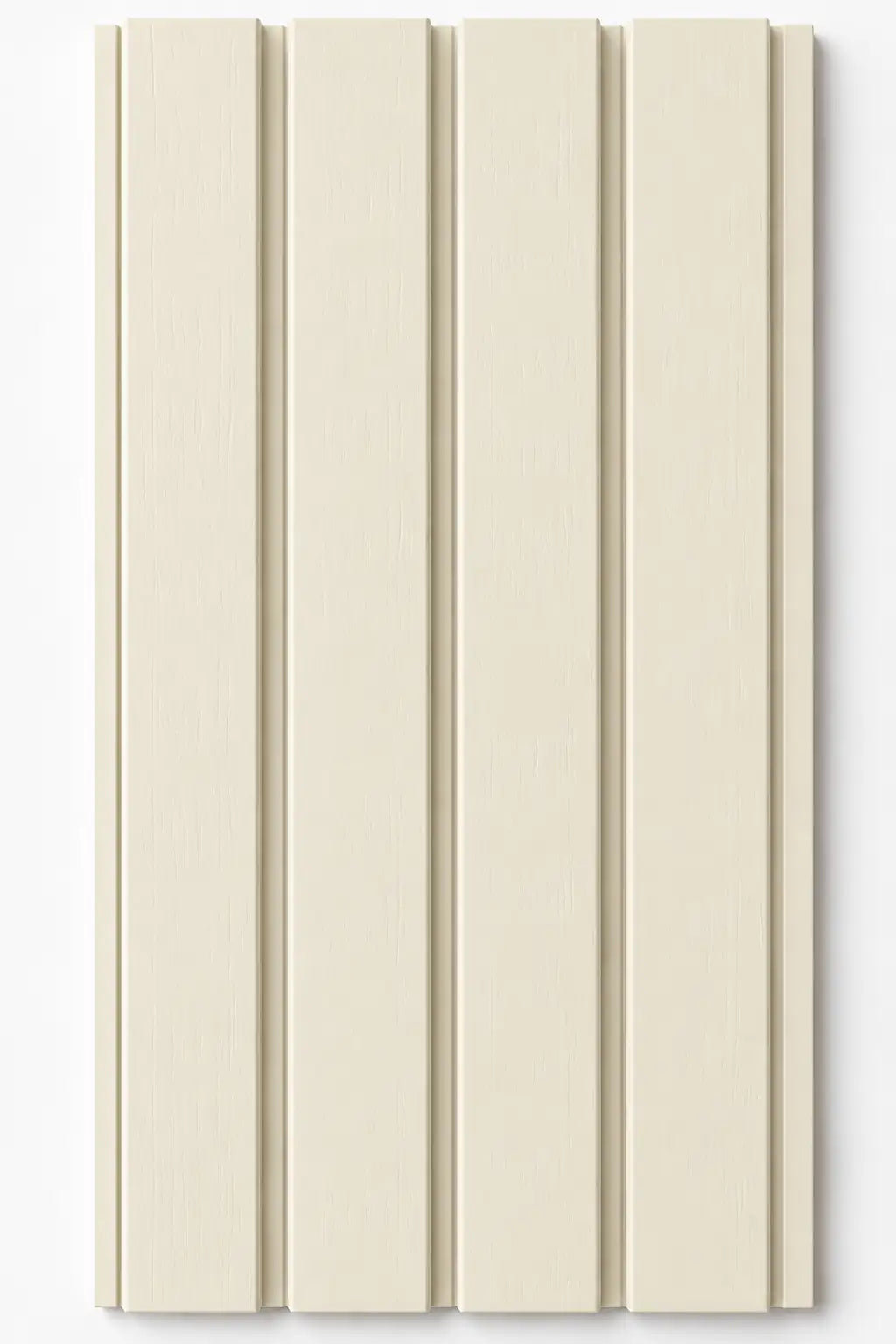 WPC outdoor wall panel in Cream — front view