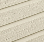 Close-up of the Cream WPC panel timber-look texture