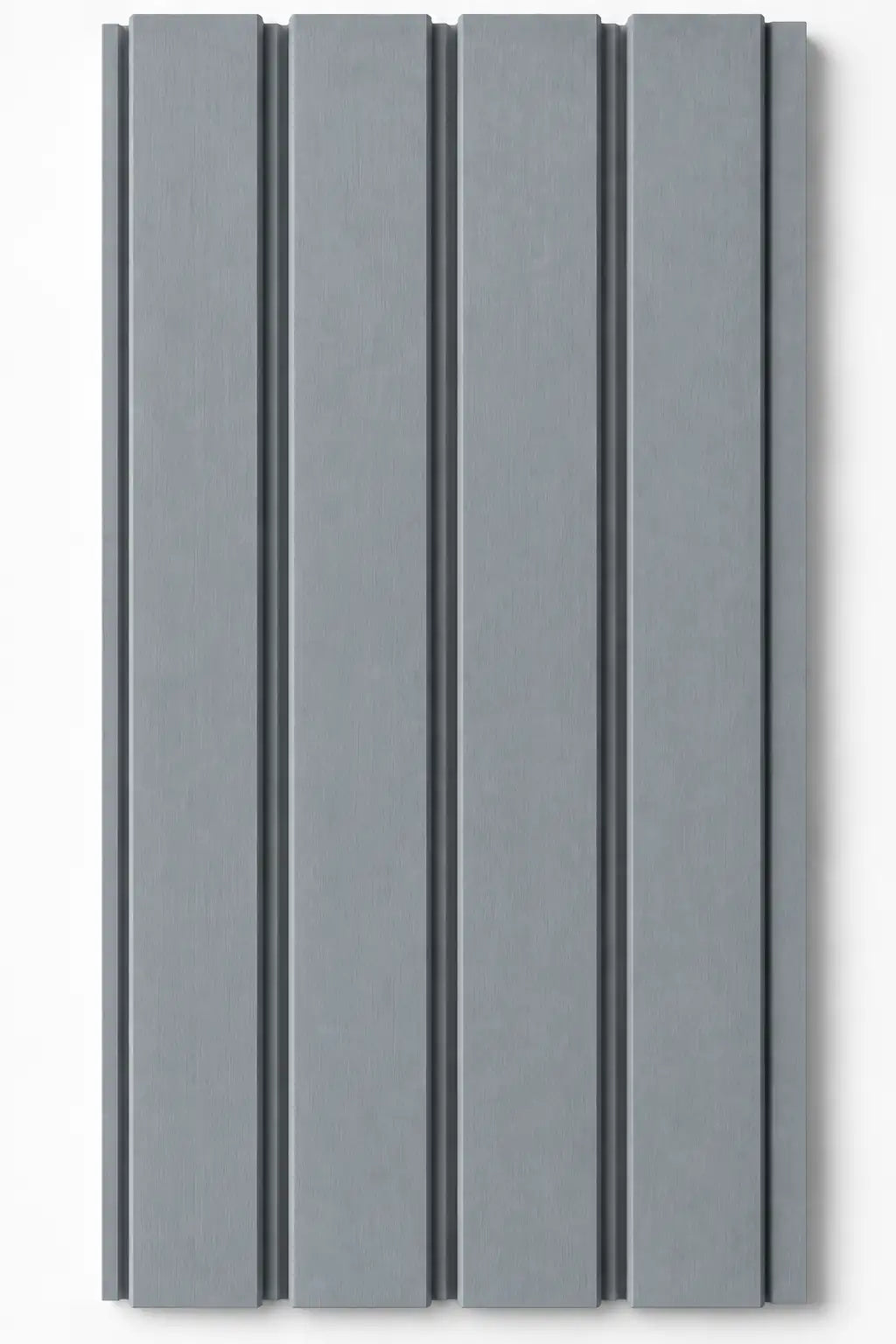 WPC outdoor wall panel in Light Grey — front view