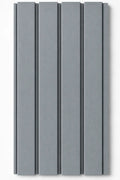 WPC outdoor wall panel in Light Grey — front view