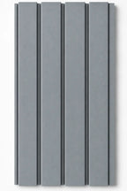WPC outdoor wall panel in Light Grey — front view
