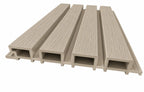 Maple WPC panel profile showing four slats and 26 mm depth