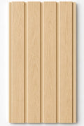 WPC outdoor wall panel in Oak — front view