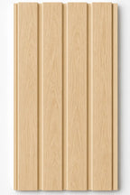 WPC outdoor wall panel in Oak — front view
