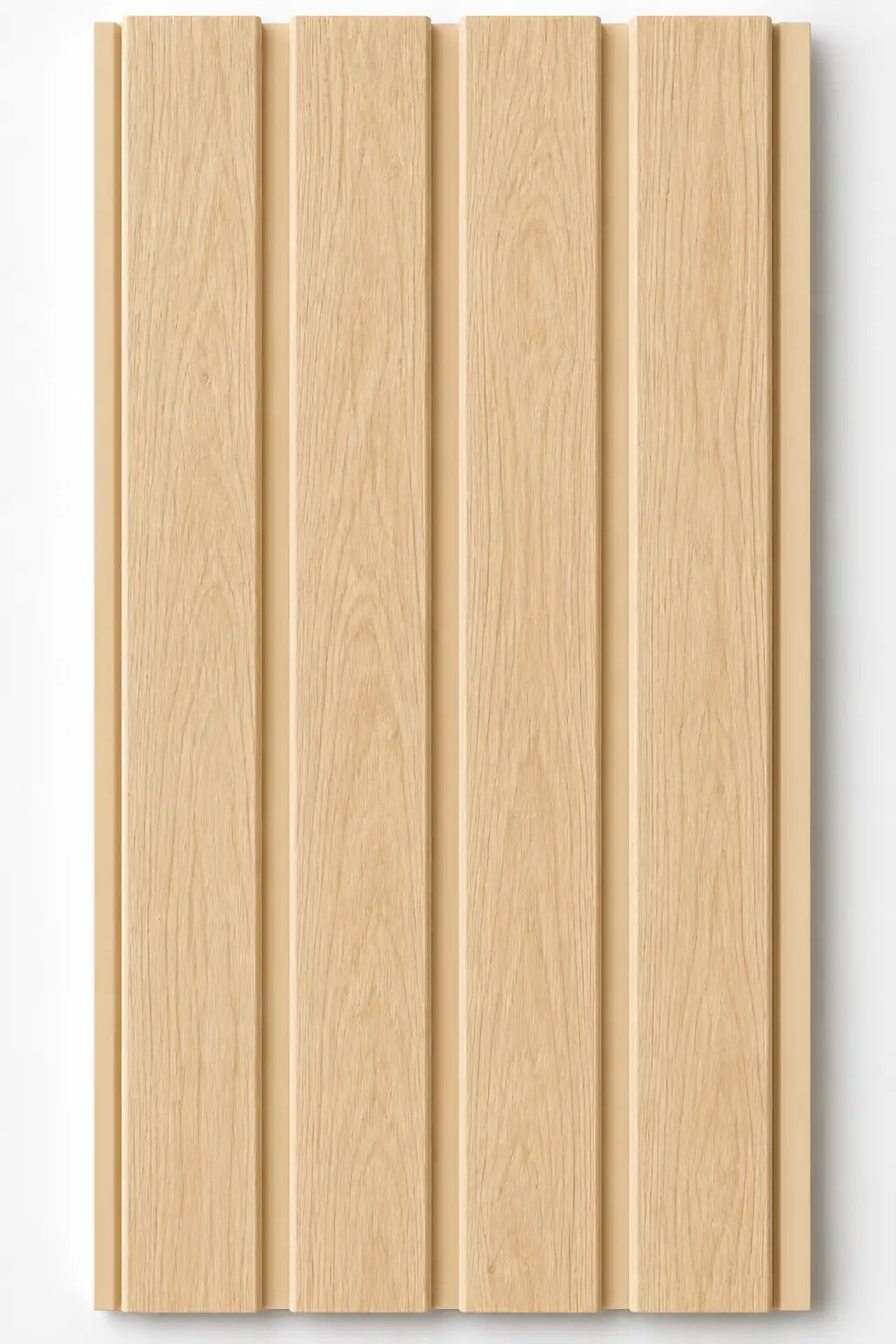 WPC outdoor wall panel in Oak — front view
