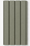 WPC outdoor wall panel in Olive Grey — front view