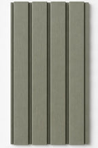 WPC outdoor wall panel in Olive Grey — front view