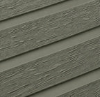 Close-up of the Olive Grey WPC panel timber-look texture
