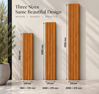 Teak WPC panel dimensions — 219 mm wide, 26 mm deep