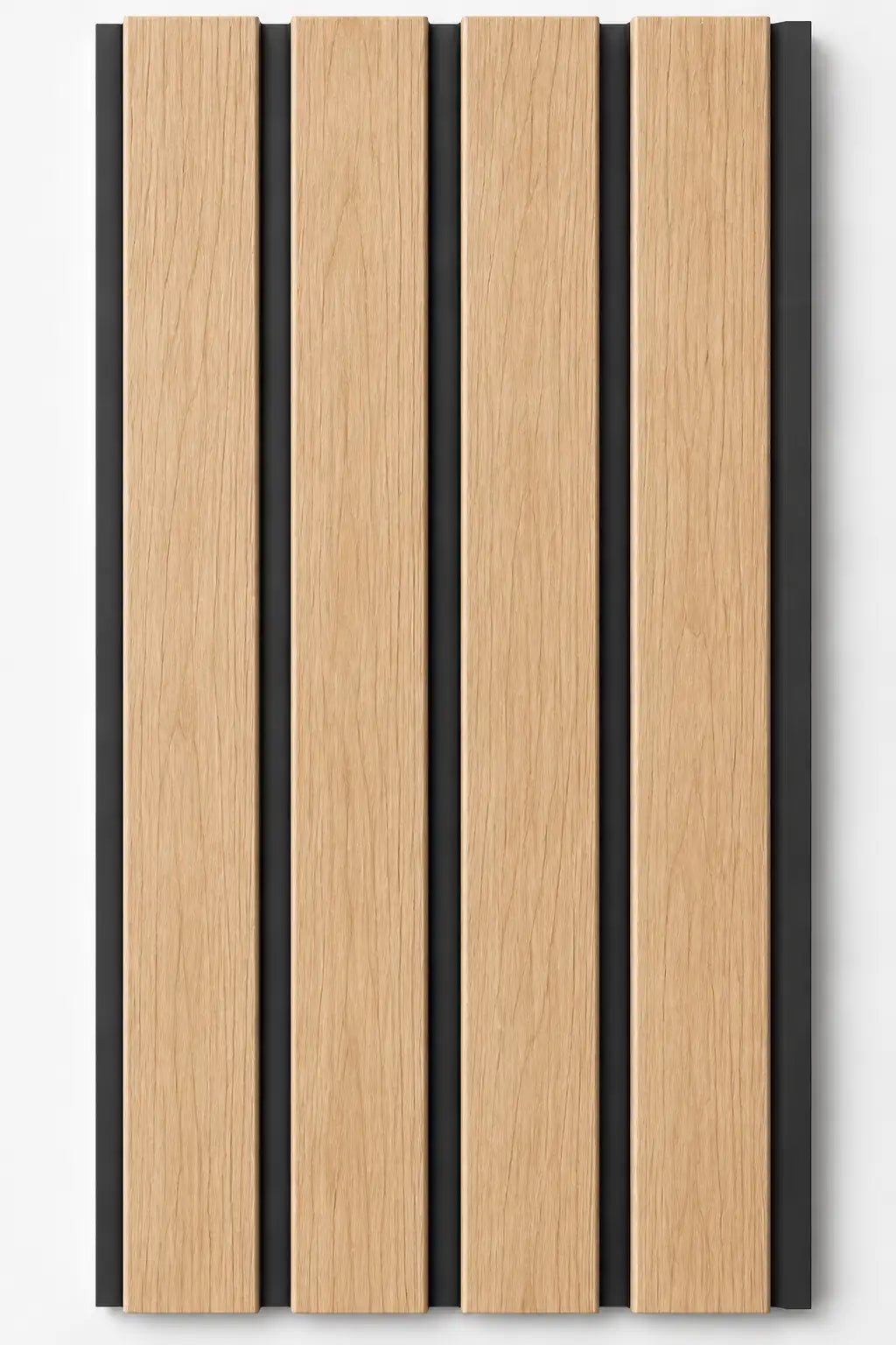 WPC outdoor wall panel in Teak-Dark — front view