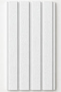 WPC outdoor wall panel in White — front view