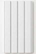 WPC outdoor wall panel in White — front view