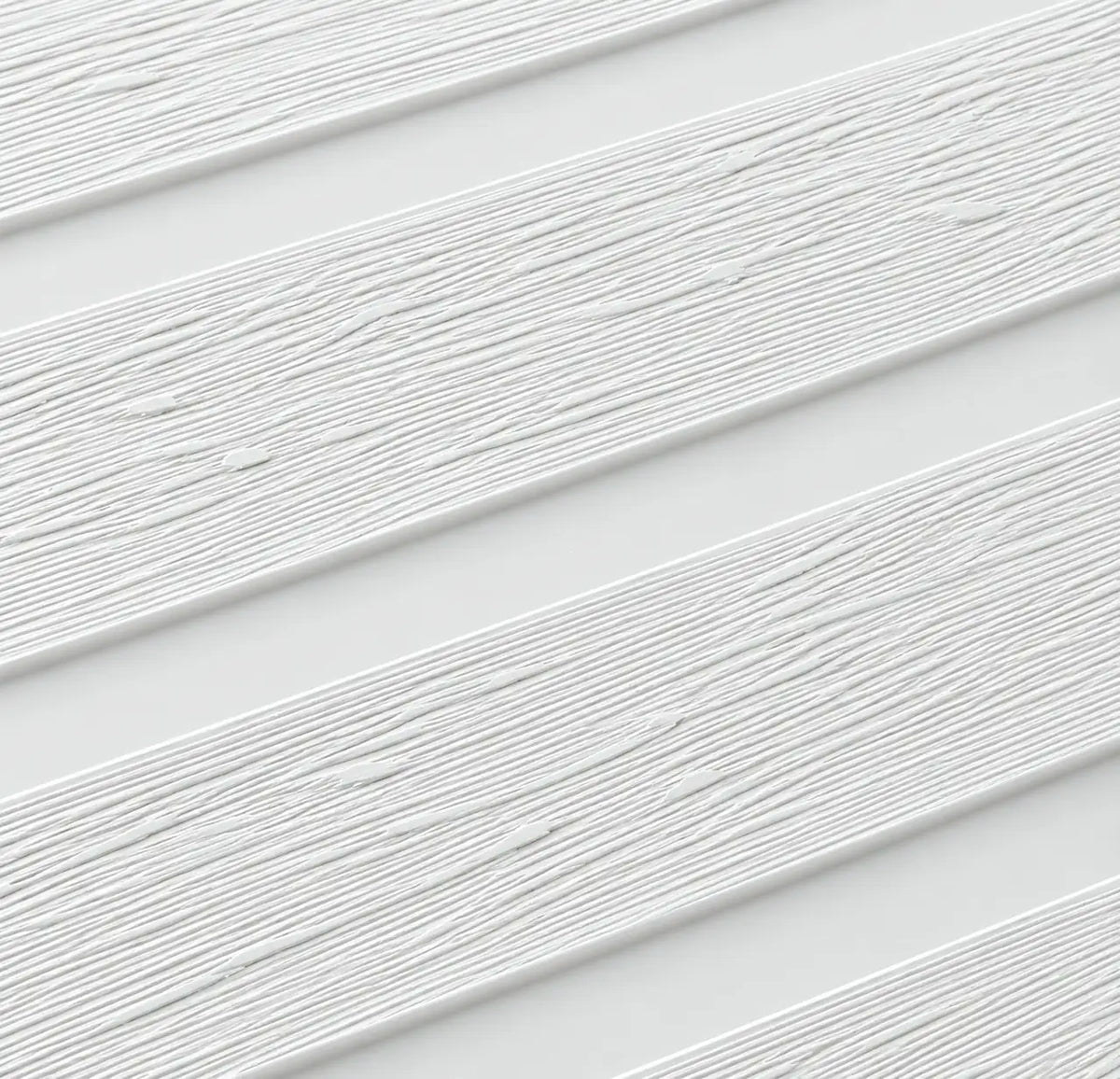 Close-up of the White WPC panel timber-look texture
